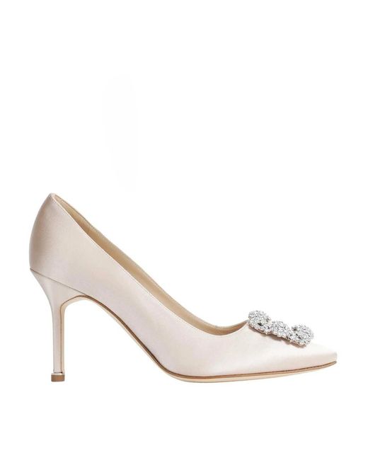 Manolo Blahnik Metallic Pumps