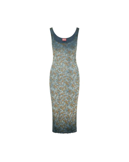 DIESEL Green Midi Dresses
