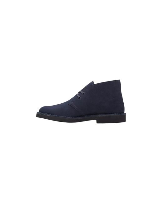 Clarks Blue Lace-Up Boots for men