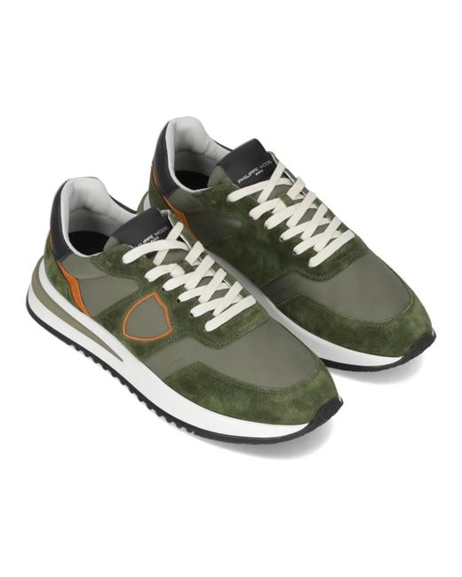 Philippe Model Green Sneakers for men