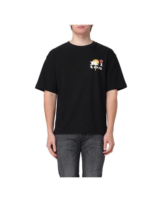 Tops > t-shirts Kiton pour homme en coloris Black