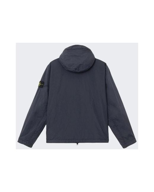 Stone Island Blue Light Jackets for men