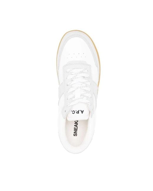 A.P.C. White Trainers for men