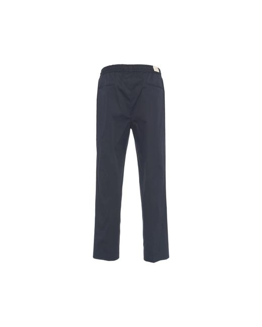 BRIGLIA Broeken ,Blauw ,Katoen Blauwe Broek Met Ritssluiting in het Blue voor heren