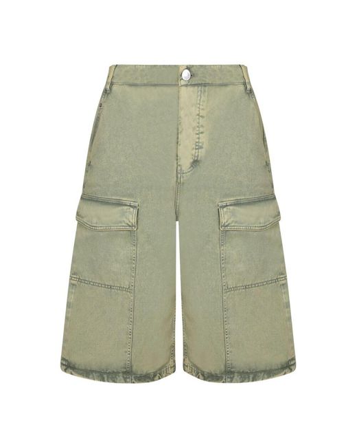 AMI Cargo Shorts Wide Fit Style in Green für Herren