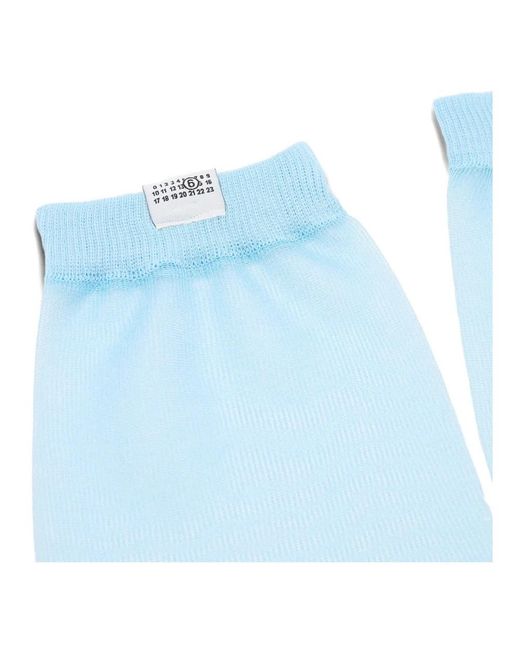 MM6 by Maison Margiela Blue Socks