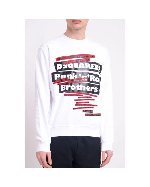 Sweatshirts di DSquared² in White da Uomo