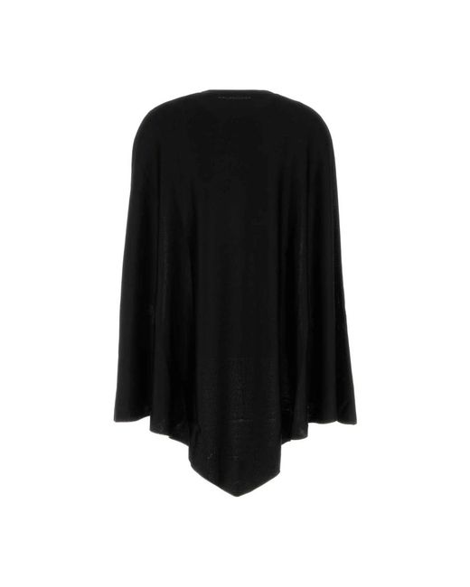 Balenciaga Black Ponchos