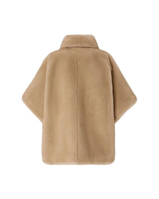 Pinko Faux Fur & Shearling Jackets in het Natural