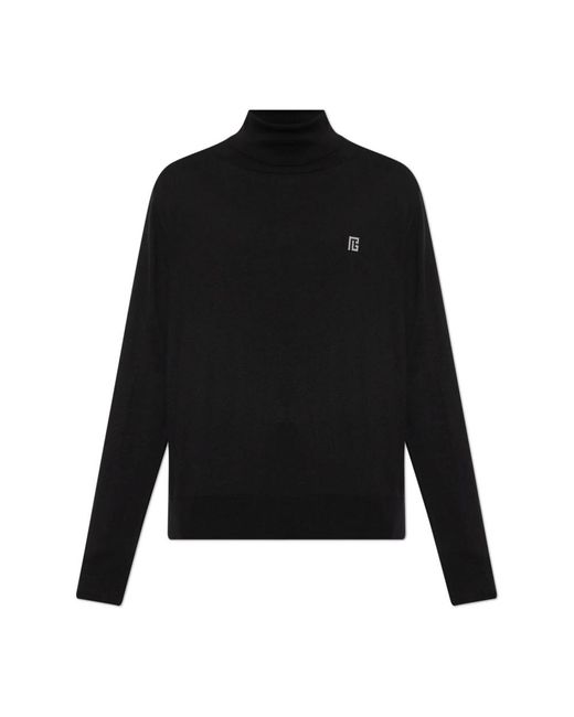 Turtlenecks Balmain de hombre de color Black