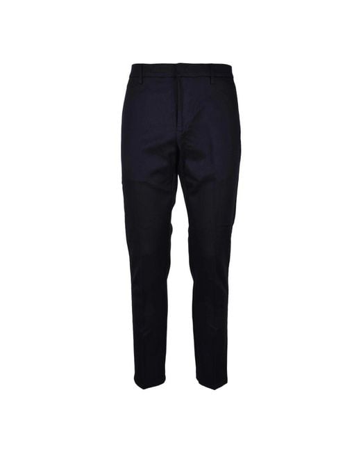 Dondup Blue Slim-Fit Trousers for men