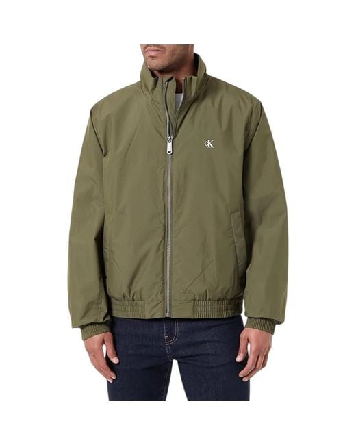 Calvin Klein Green Bomber Jackets for men