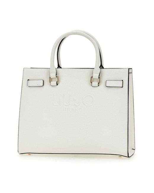 Liu Jo White Weiße Vegane Lederhandtasche Halona