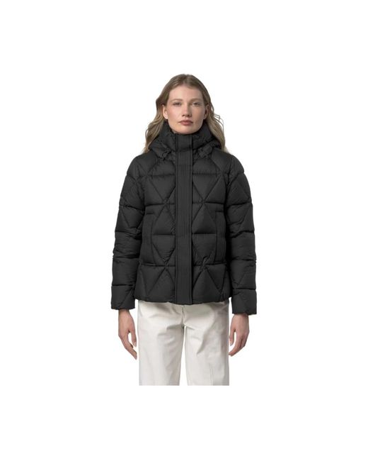 K-Way Black Winter Jackets