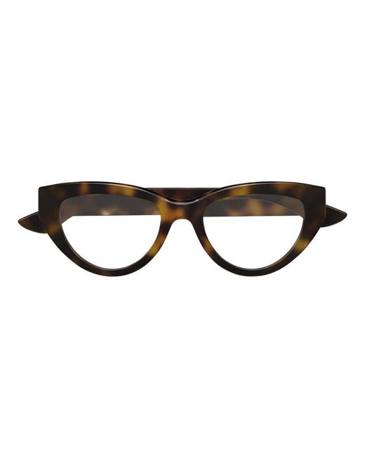 McQueen Brown Cat-Eye Optical Frame