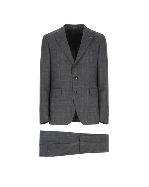 Tagliatore Single Breasted Suits in het Gray voor heren