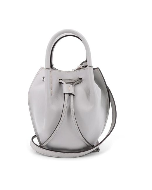 Tod's Gray Buz Mini Bucket Bag