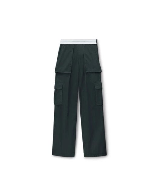 Alexander Wang Green Straight Trousers