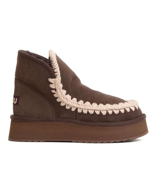Mou Brown Winter Boots
