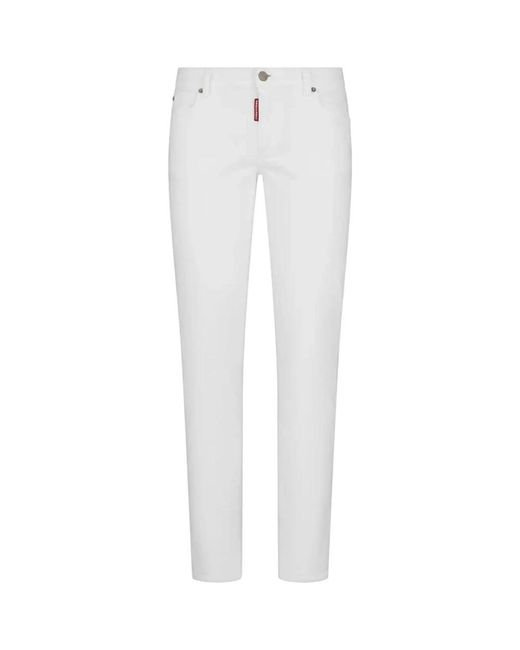 Jeans > slim-fit jeans DSquared² en coloris White