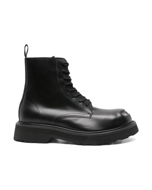 KENZO Black Lace-Up Boots for men