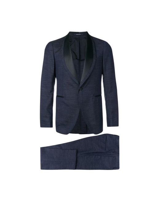 Tagliatore Blue Single Breasted Suits for men