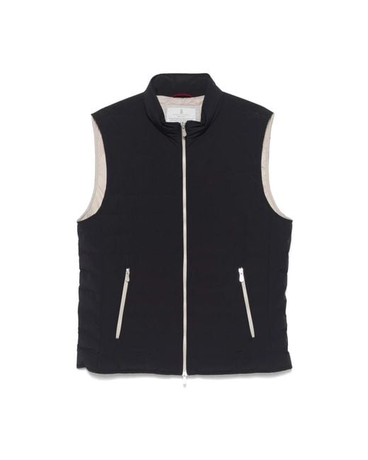 Brunello Cucinelli Vests in het Blue voor heren