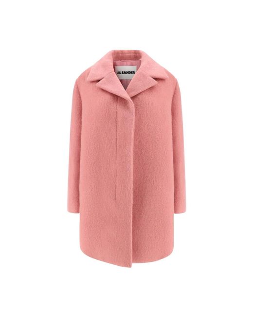 Jil Sander Pink Single-Breasted Coats