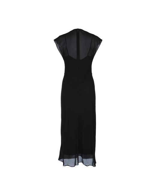 Maxi Dresses Calvin Klein en coloris Black