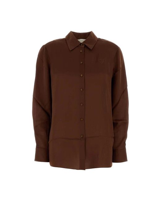 Zimmermann Overhemden ,Bruin ,Leer Hypnotic Satin Shirt in het Brown