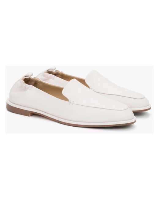 ESTRO White Loafers