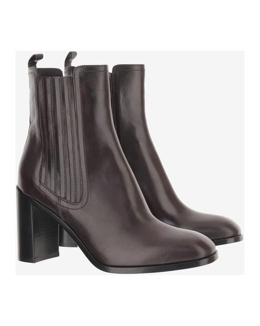 Sartore Brown Heeled Boots