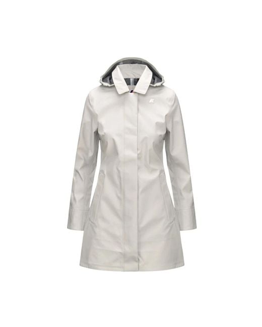 K-Way Gray Rain Jackets