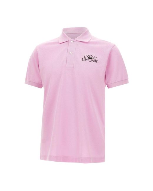 Lacoste Pink Polo Shirts for men