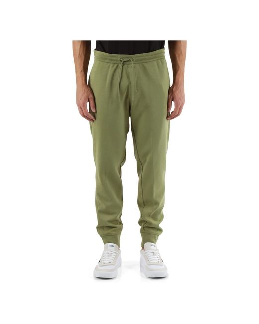 Pantaloni sportivi in cotone con stampa logo di Calvin Klein in Green da Uomo