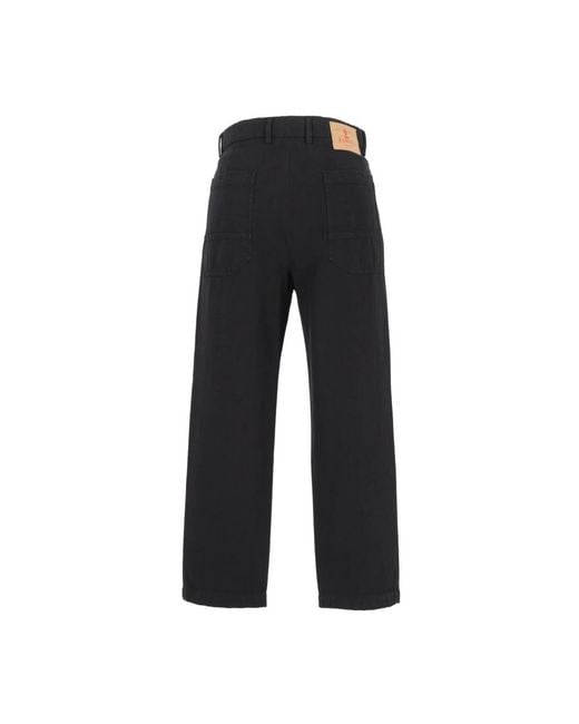 Barena Black Straight Trousers for men