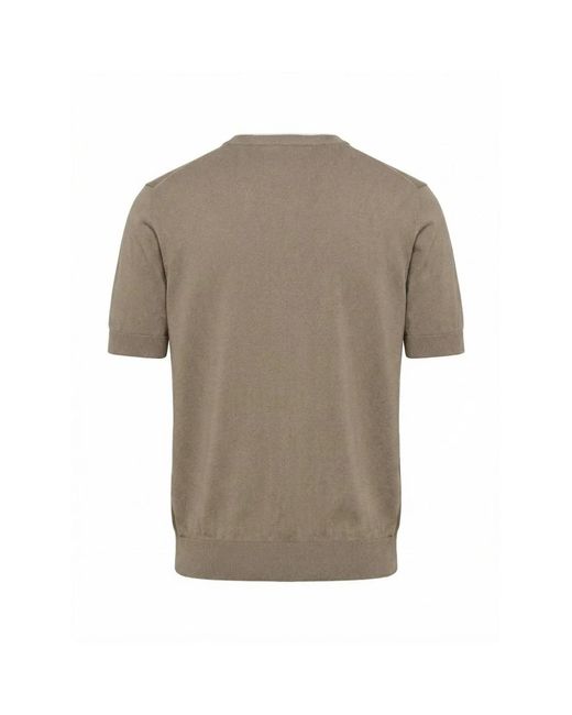 Peserico Gray Round-Neck Knitwear for men