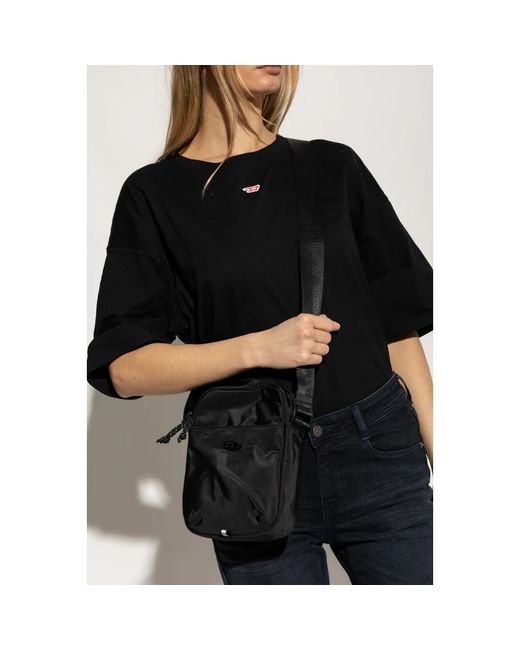DIESEL Black Cross Body Bags