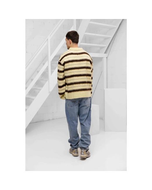 Round-Neck Knitwear Equalite de hombre de color Metallic