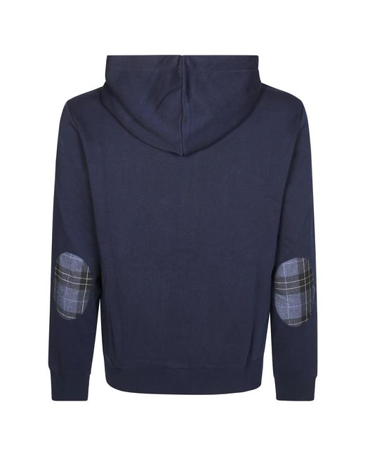 Sun 68 Contraststof Rits Hoodie in het Blue voor heren
