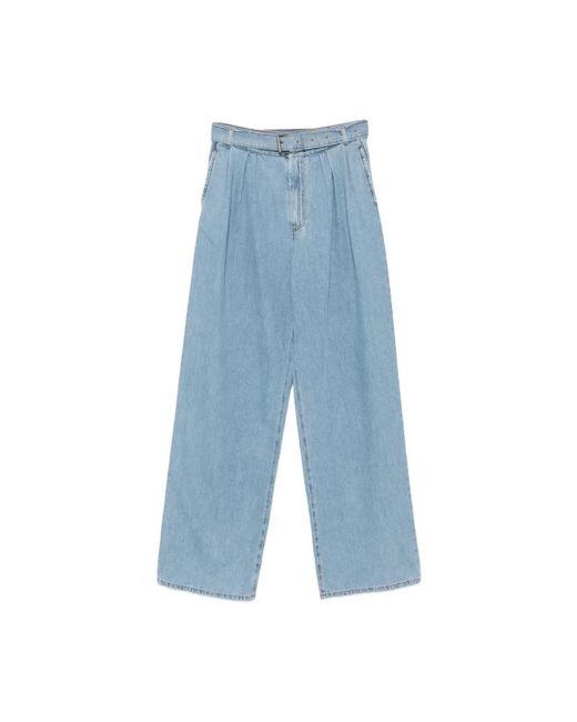 Dries Van Noten Blue Wide Jeans for men