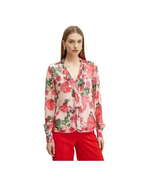 Guess Soave Blouse in het Red