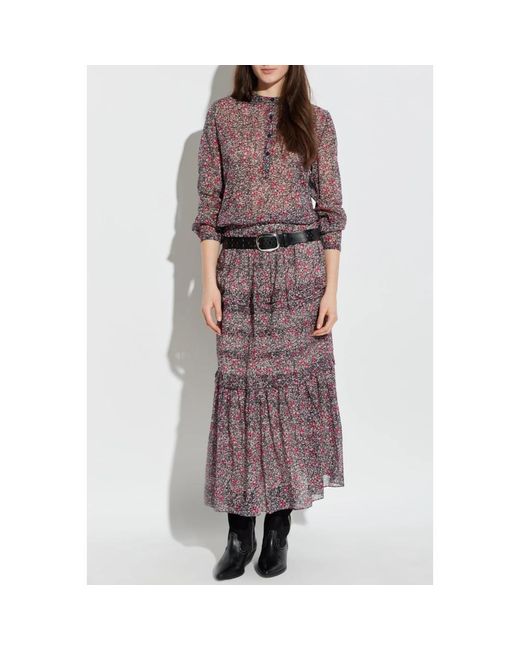 Isabel Marant Overhemden ,Rood ,Katoen Maria Top in het Purple