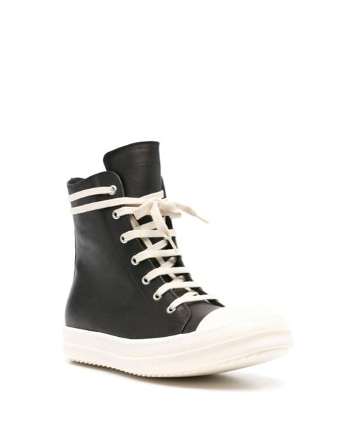 Rick Owens Low-Top Sneakers in het Black