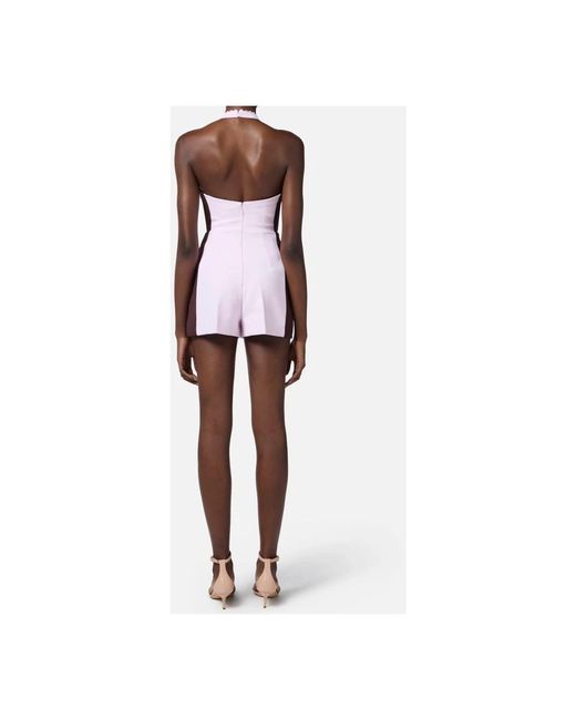 Elisabetta Franchi Pink Playsuits