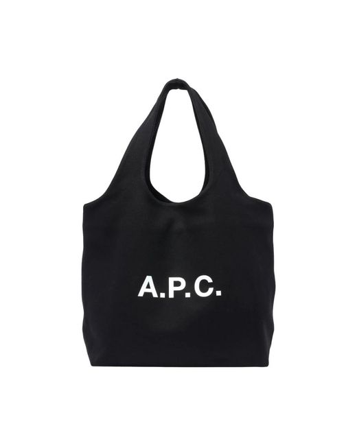 A.P.C. Black Shopping Bags for men