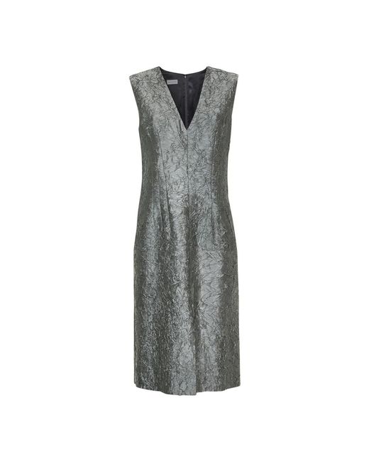 Dries Van Noten Gray Midi Dresses