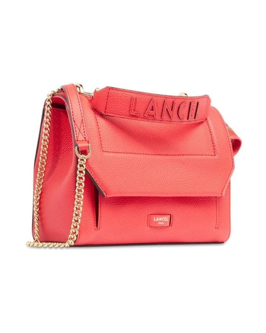 Lancel Red Shoulder Bags