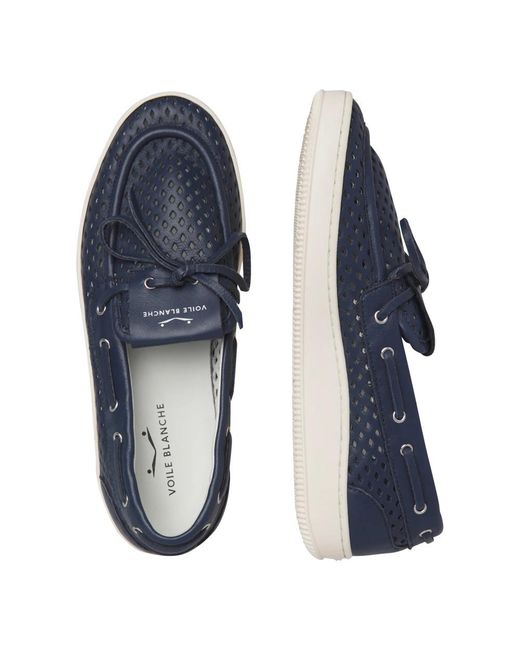 Voile Blanche Blue Boat Shoes