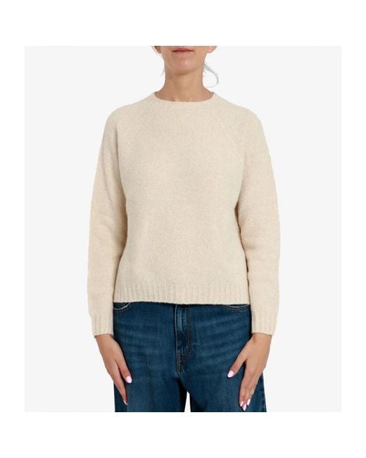 Weekend by Maxmara White Round-Neck Knitwear